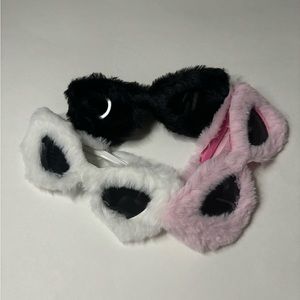 **NEVER WORN** fur luxury cat eye sunglasses for women